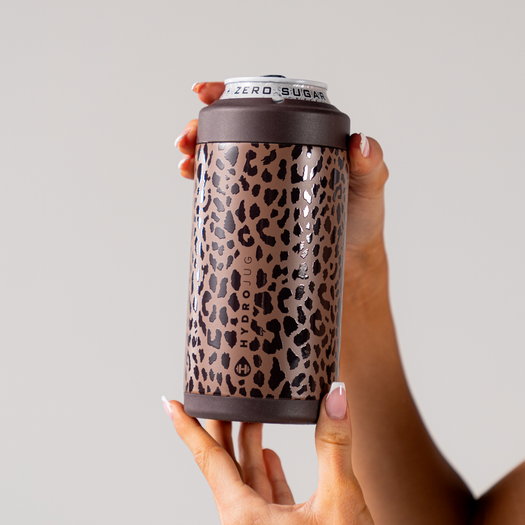 Brown Leopard - Standard 16oz Can Cooler Can Cooler (16oz)