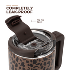 Brown Leopard - Coffee Traveler 20oz