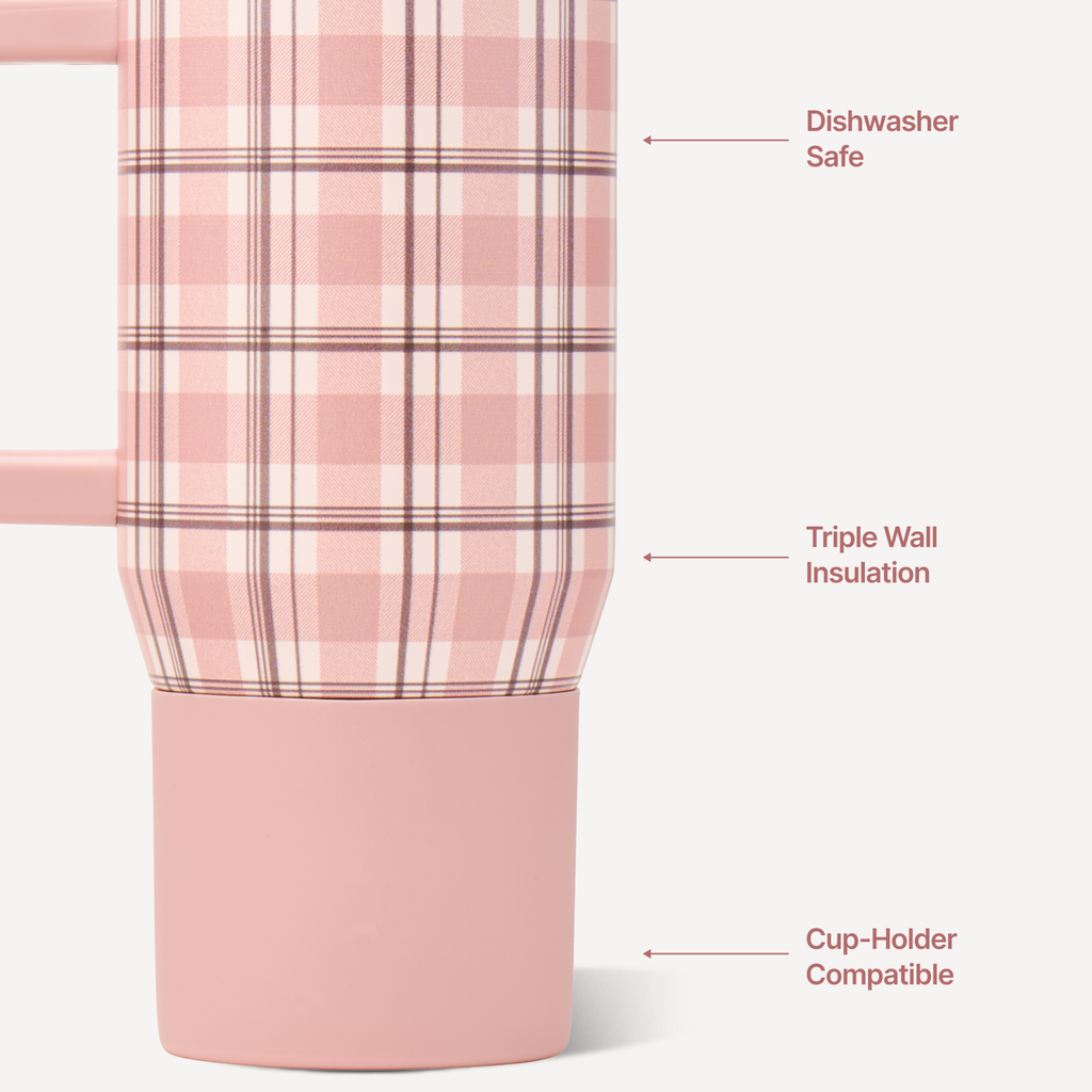 Pillow Talk Plaid - Coffee Traveler 20oz