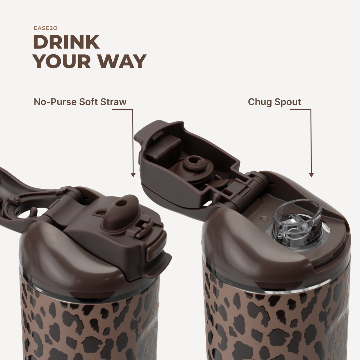 Brown Leopard Ease2o (40oz)