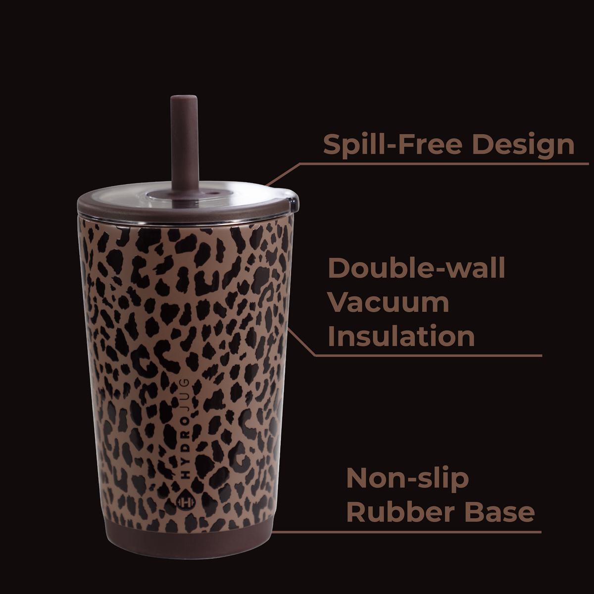 Brown Leopard - Everyday Tumbler 14oz