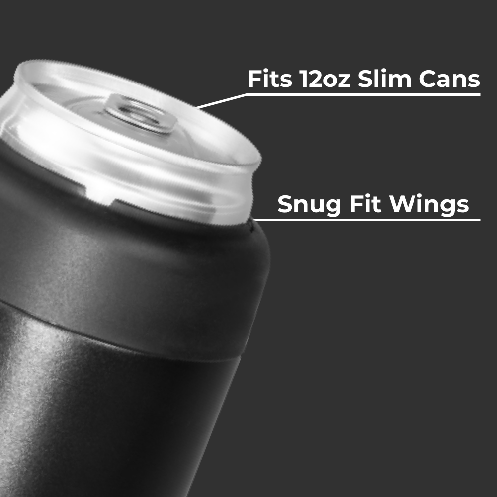 Black - Slim Can Cooler Can Cooler (Slim)