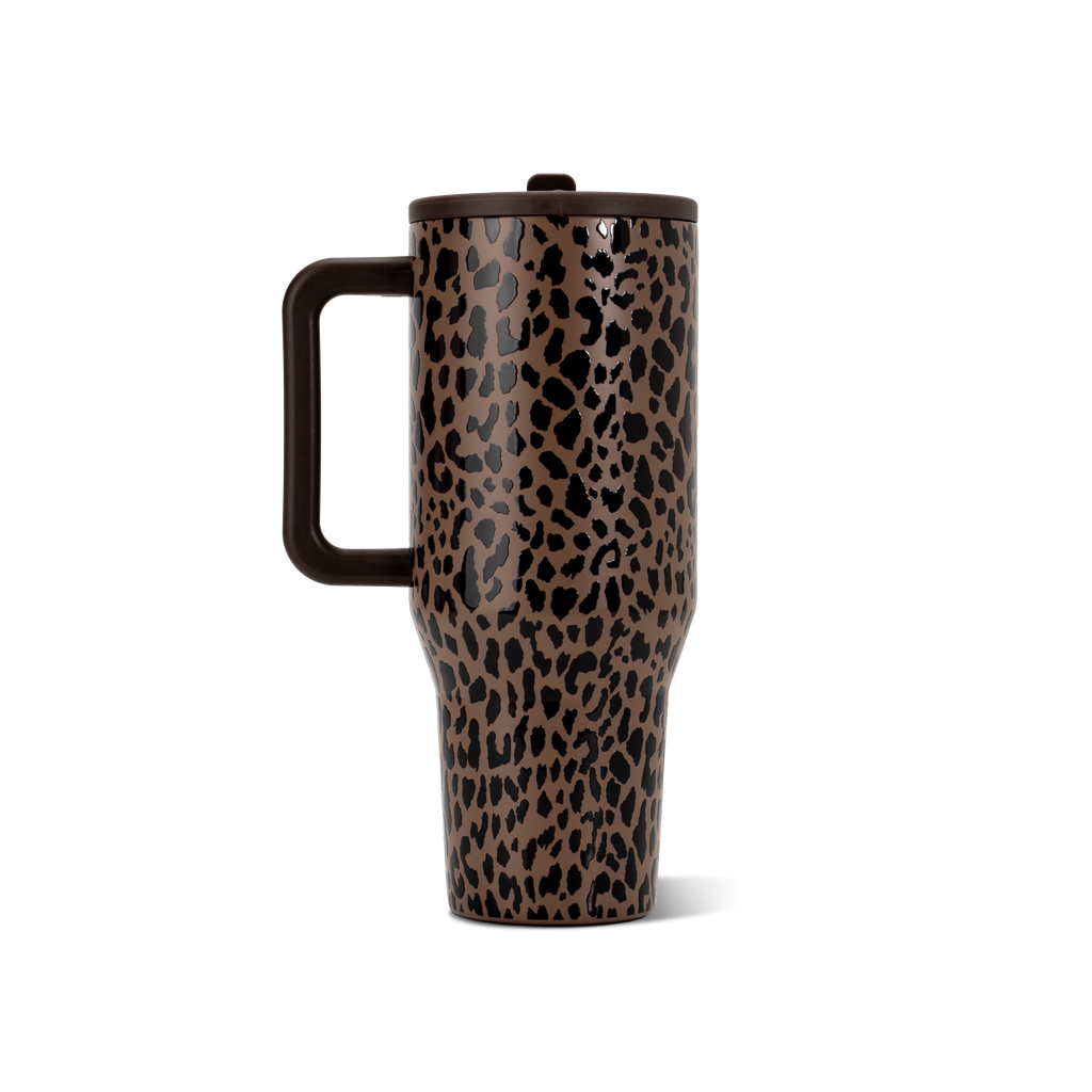Brown Leopard Traveler (40oz)