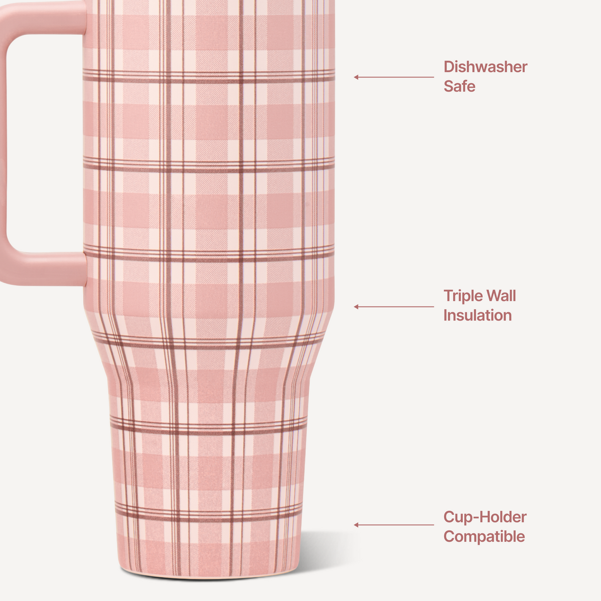 Pillow Talk Plaid Traveler (32oz)